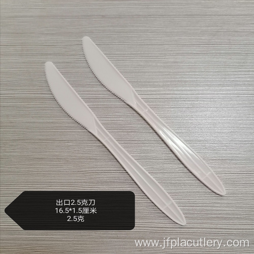 Eco friendly biodegradable tablewares compostable PLA knives